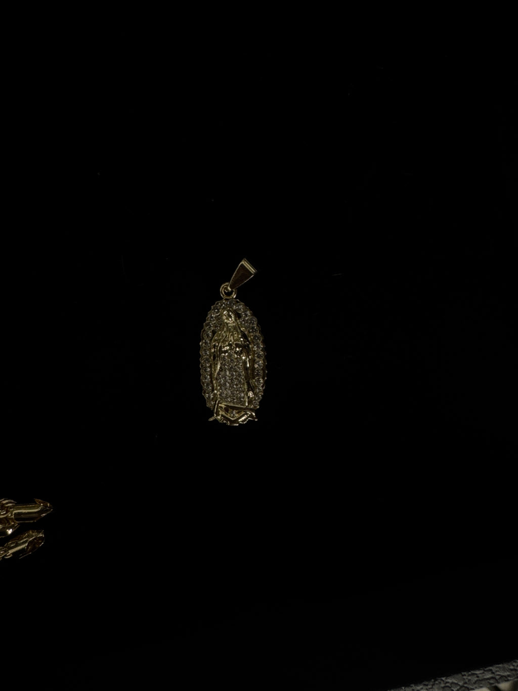 18K Gold Filled Virgencita Pendant