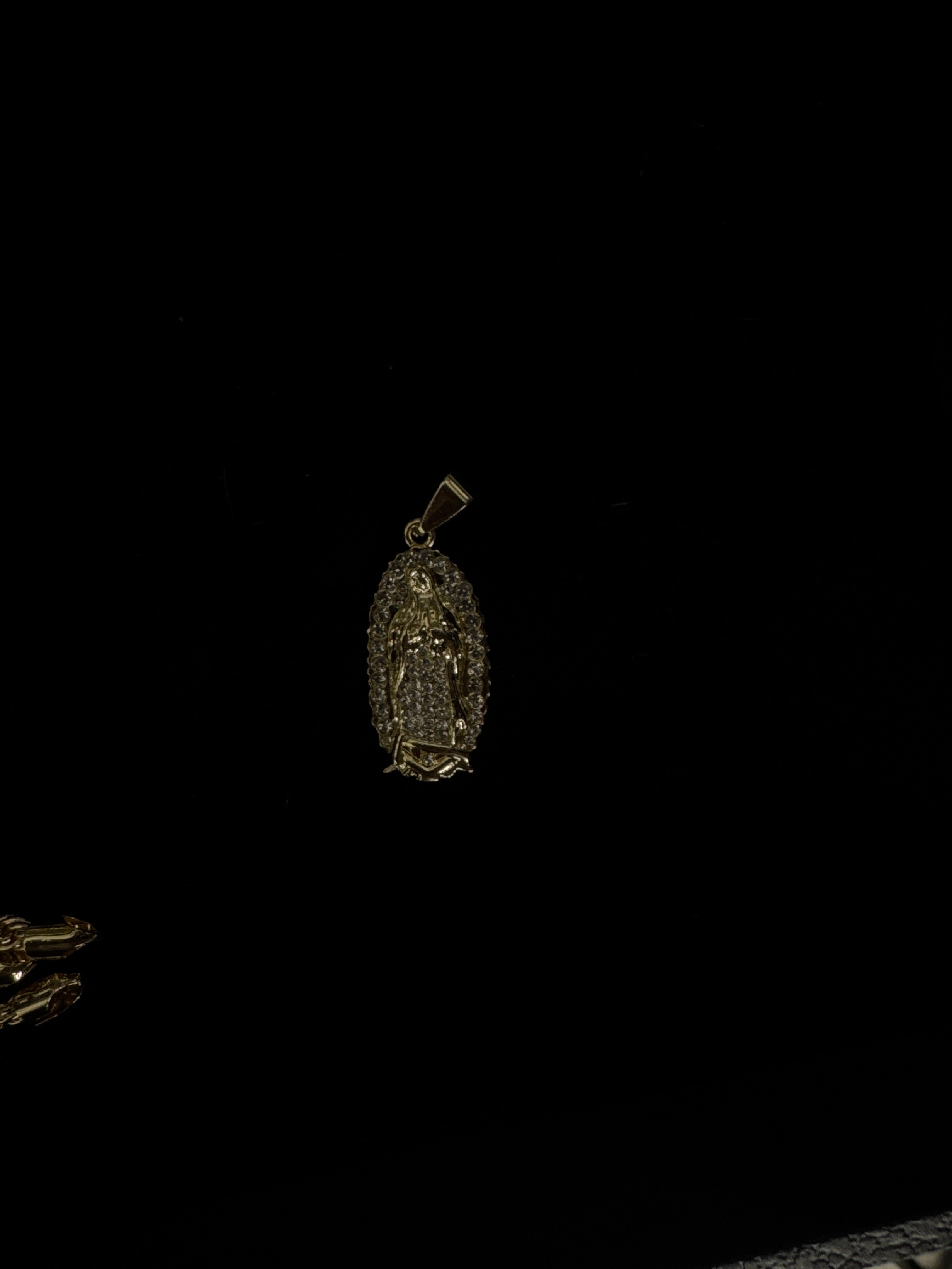 18K Gold Filled Virgencita Pendant
